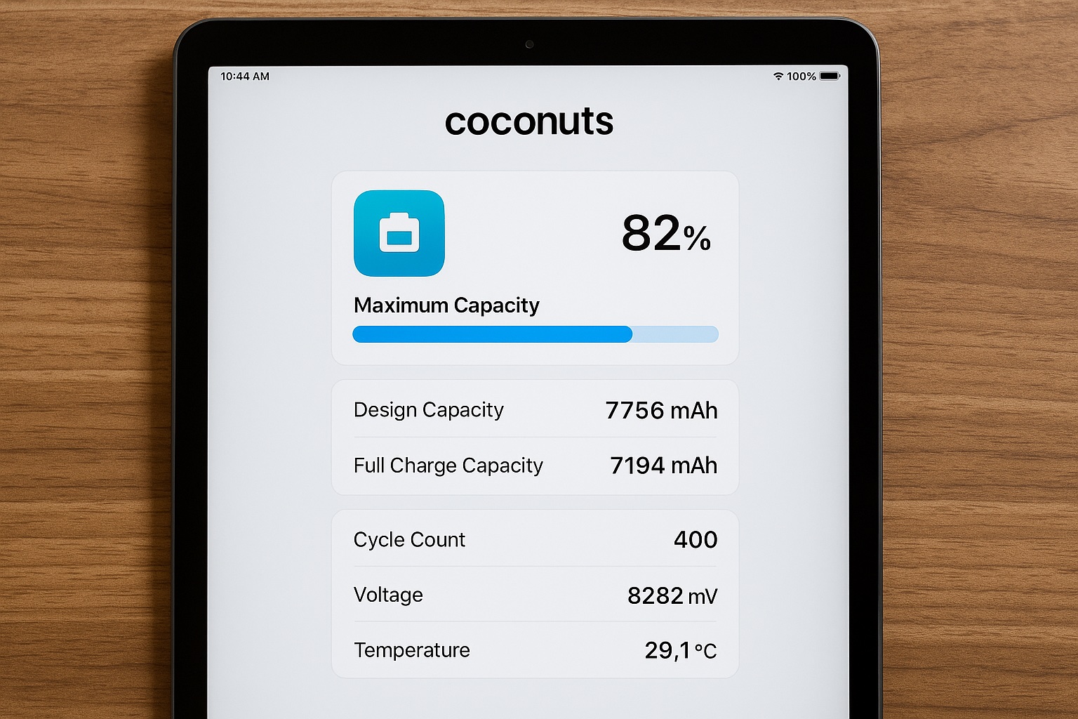 ipad バッテリー性能100% iPadのバッテリーの状態と履歴を確認する方法 - Apple サポート (日本)